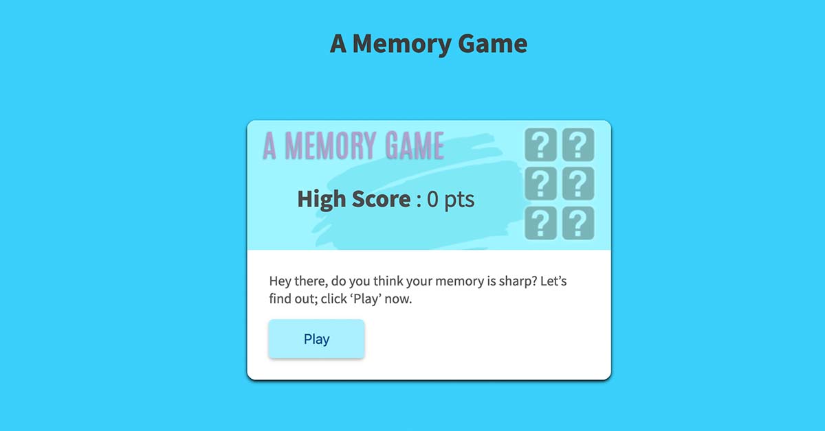 Play A Memory Game