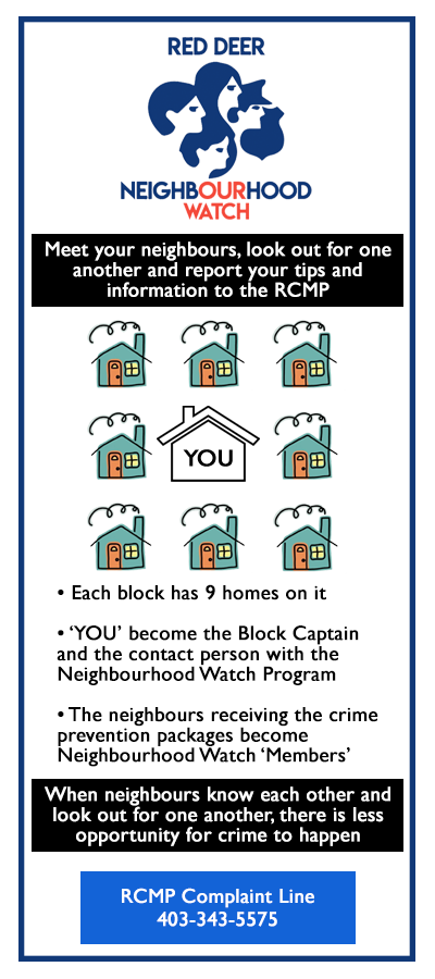 Red Deer Neighbourhood Watch Information (page 1)